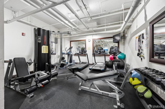 view of exercise room