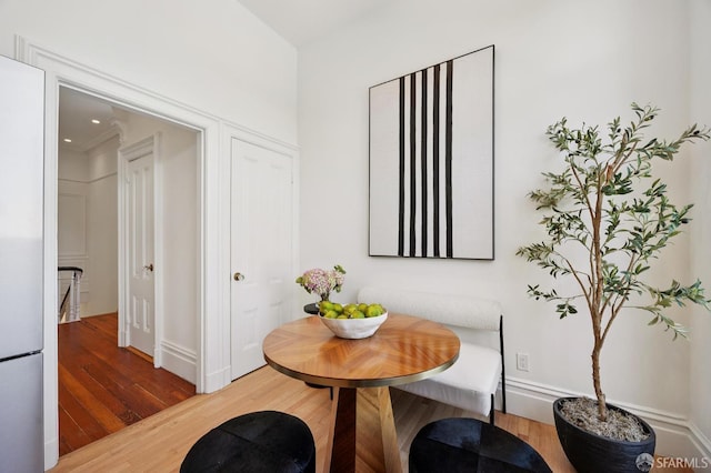 3470 20th St Unit 2, San Francisco, CA 94110 - dining space with wood finished floors