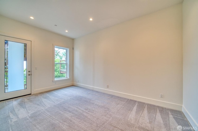 view of carpeted empty room