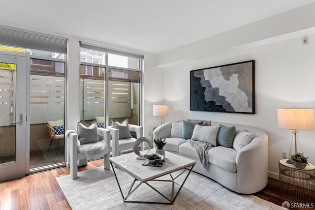 2655 Bush St Unit 119, San Francisco, CA 94115 - living area with wood finished floors