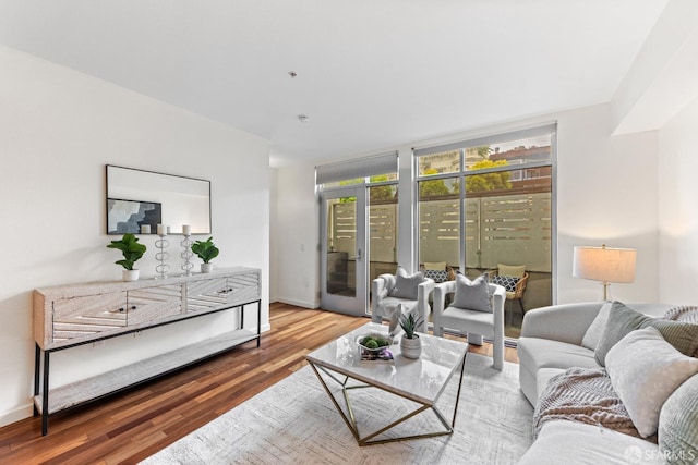 2655 Bush St Unit 119, San Francisco, CA 94115 - living area with wood finished floors and baseboards