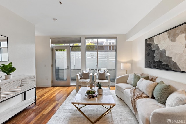 2655 Bush St Unit 119, San Francisco, CA 94115 - living room with wood finished floors and baseboards