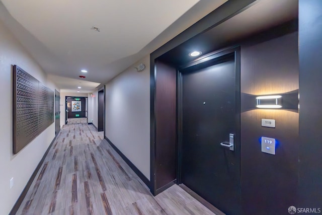 2655 Bush St Unit 119, San Francisco, CA 94115 - hall featuring wood finished floors and recessed lighting