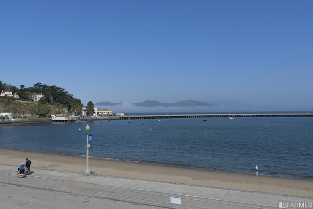 property view of water with a mountain view