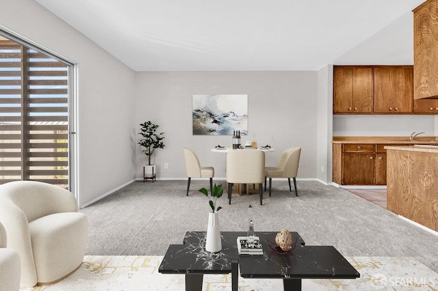 1315 Laguna St Unit 6, San Francisco, CA 94115 - dining space featuring light carpet, healthy amount of natural light, and baseboards