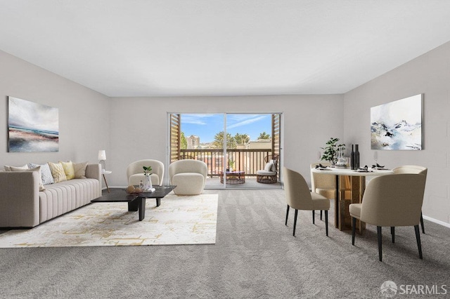 1315 Laguna St Unit 6, San Francisco, CA 94115 - living area with carpet floors and baseboards