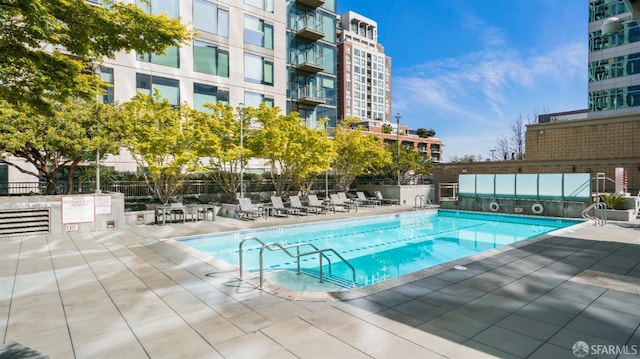 38 N Almaden Blvd Unit 1419, San Jose, CA 95110 - community pool featuring a patio area