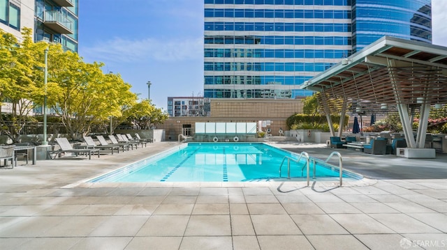 38 N Almaden Blvd Unit 1419, San Jose, CA 95110 - community pool featuring a patio area