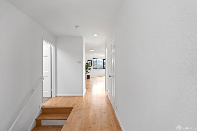 11 Sparta St, San Francisco, CA 94134 - hallway with recessed lighting, light wood-style floors, and baseboards