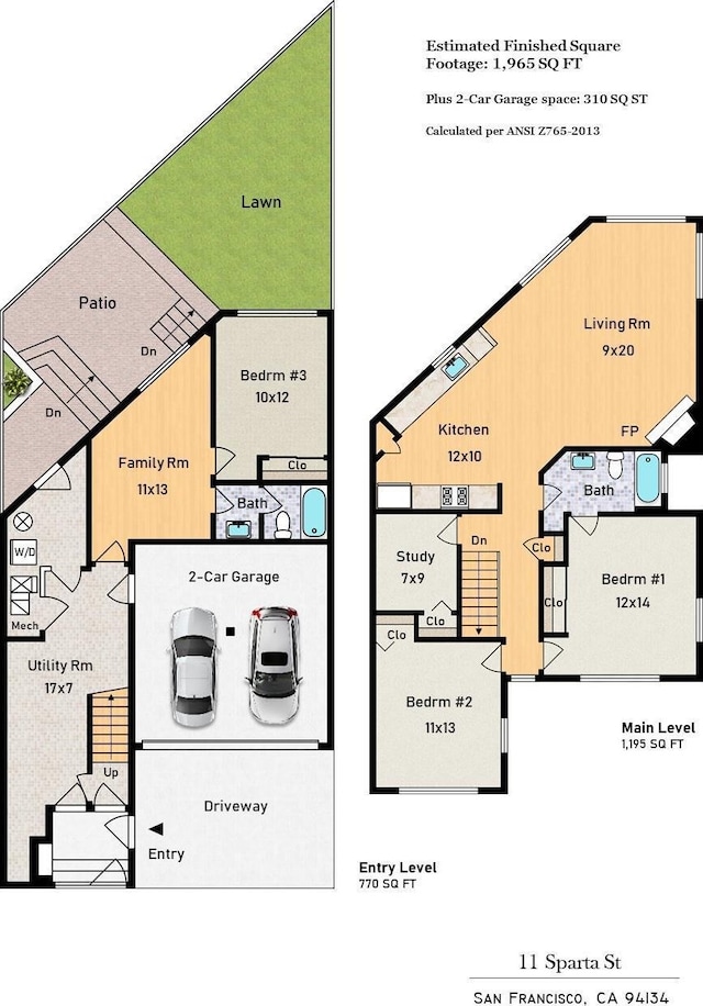 11 Sparta St, San Francisco, CA 94134 - room layout