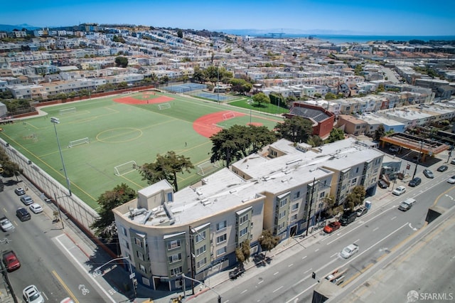 birds eye view of property