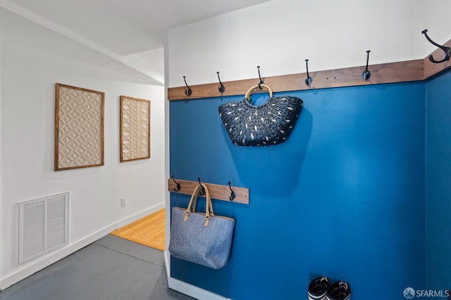 mudroom with baseboards