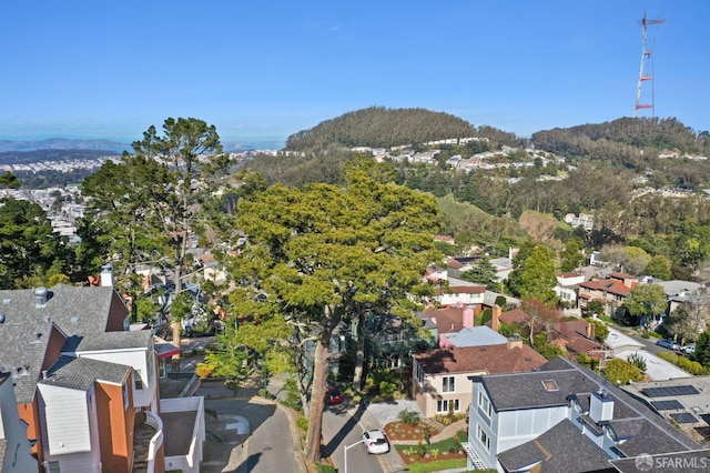 bird's eye view featuring a residential view