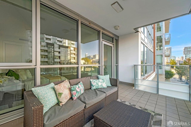 balcony featuring outdoor lounge area