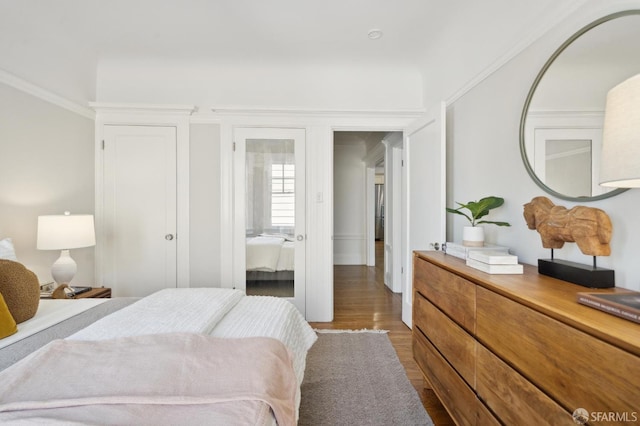 1856 Franklin St Unit 4, San Francisco, CA 94109 - bedroom featuring wood finished floors and ornamental molding
