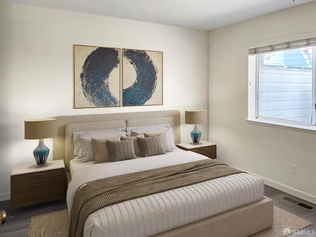1124 Eddy St Unit A, San Francisco, CA 94109 - bedroom with wood finished floors and baseboards
