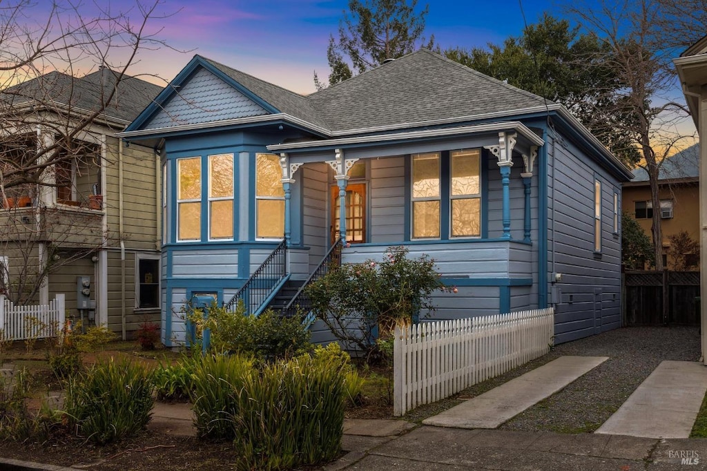 view of front of home