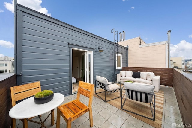 view of patio with outdoor lounge area