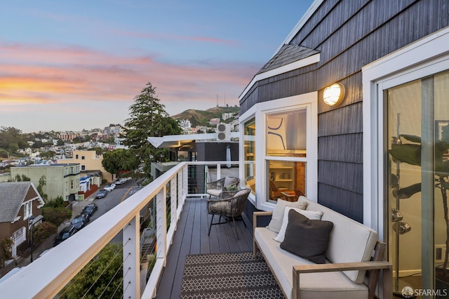 59 Mars St, San Francisco, CA 94114 - balcony at dusk featuring an outdoor living space