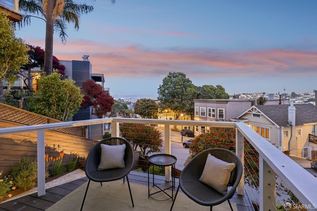 59 Mars St, San Francisco, CA 94114 - view of balcony at dusk