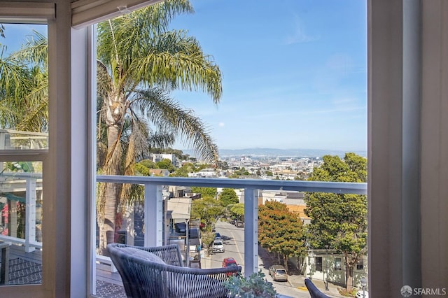 view of balcony