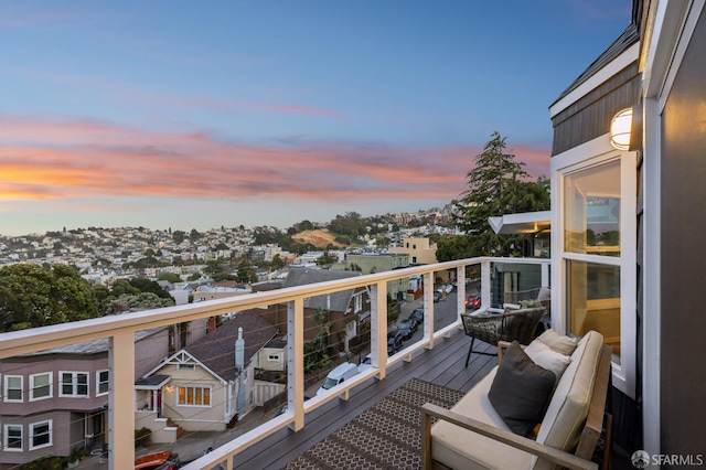 59 Mars St, San Francisco, CA 94114 - view of balcony at dusk
