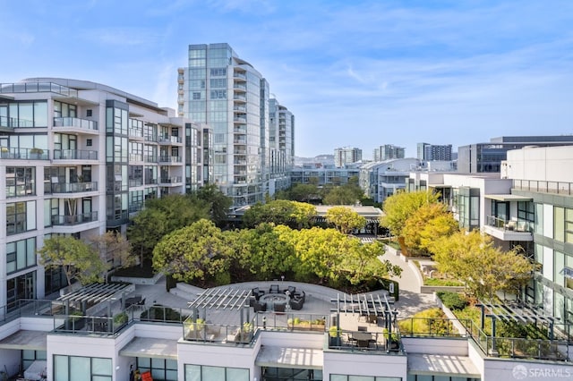 view of home's community with a city view