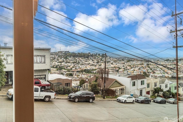 view of parking / parking lot