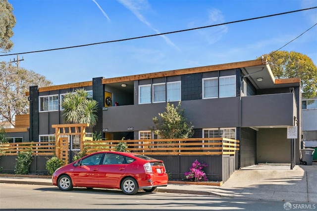 view of front of home with stucco siding