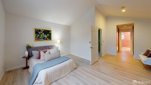 103 Stoneridge Ln Unit 2210, San Francisco, CA 94134 - bedroom with vaulted ceiling, light wood finished floors, and recessed lighting
