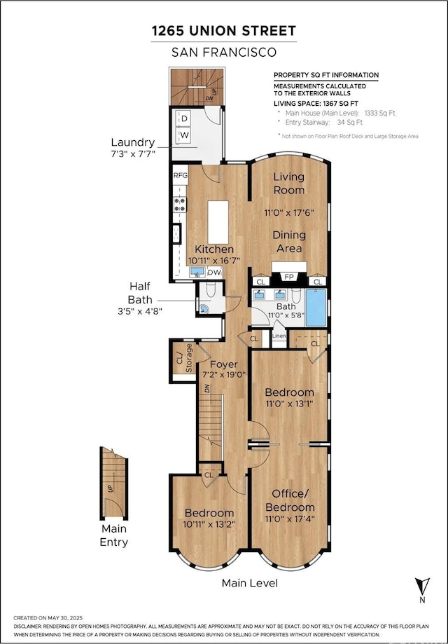1265 Union St, San Francisco, CA 94109 - floor plan / room layout
