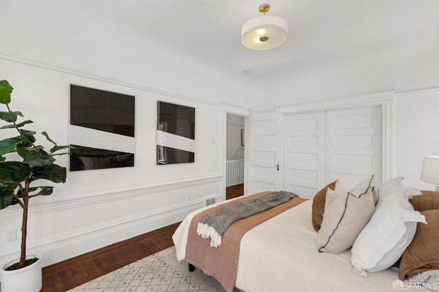 1265 Union St, San Francisco, CA 94109 - bedroom with wood finished floors and a closet