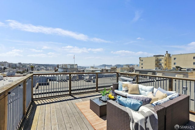 1265 Union St, San Francisco, CA 94109 - wooden terrace with an outdoor hangout area