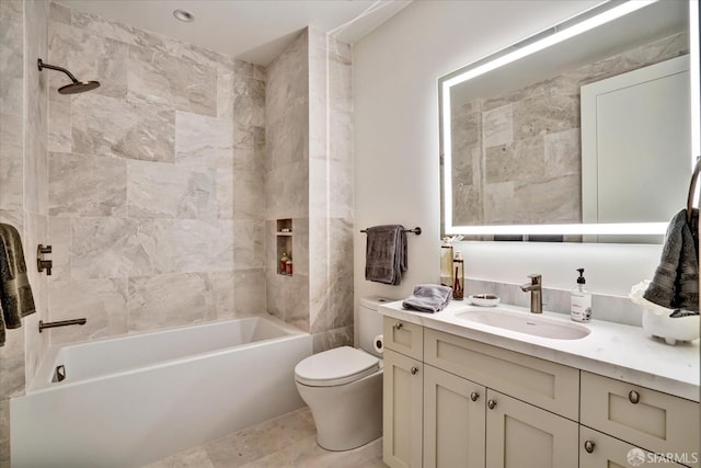 150 Eureka St, San Francisco, CA 94114 - full bath featuring vanity, toilet, and shower / bath combination