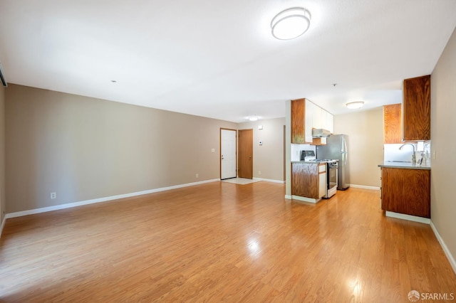 1021 San Luis Cir Unit 612, Daly City, CA 94014 - unfurnished living room with a sink and light wood-type flooring
