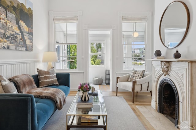 3031 20th St, San Francisco, CA 94110 - living room with light wood-style floors