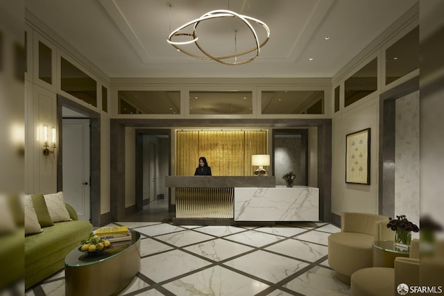 765 Market St Unit 22D, San Francisco, CA 94103 - welcome area with a chandelier