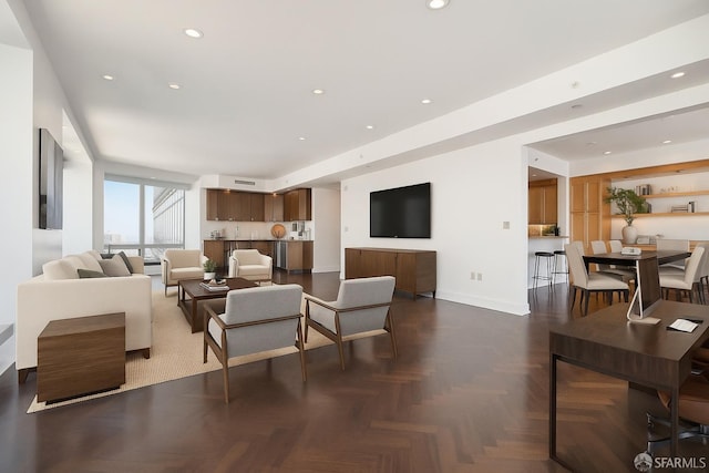 765 Market St Unit 22D, San Francisco, CA 94103 - living room featuring recessed lighting