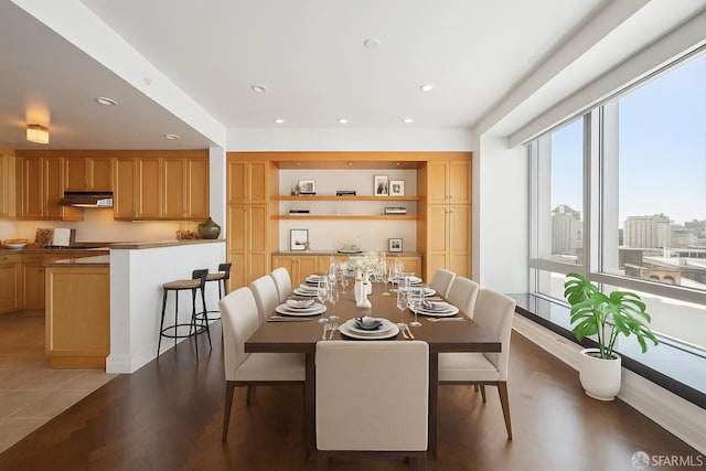 765 Market St Unit 22D, San Francisco, CA 94103 - dining room with recessed lighting and light wood-type flooring