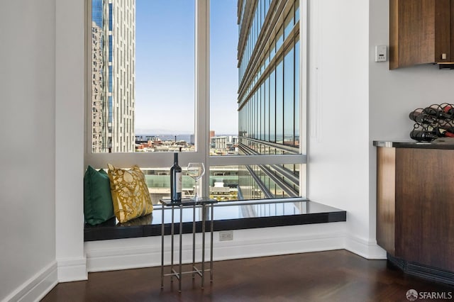 765 Market St Unit 22D, San Francisco, CA 94103 - living area with baseboards