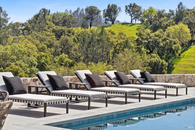 view of pool with a patio