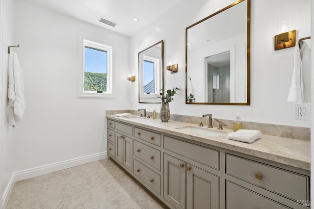 bathroom featuring vanity