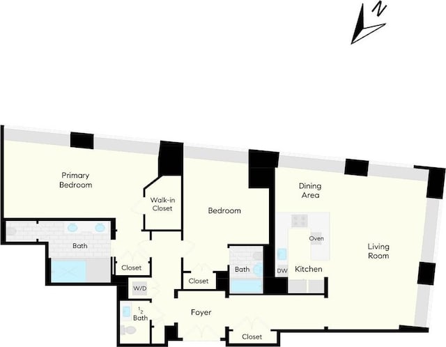 765 Market St Unit 25G, San Francisco, CA 94103 - home floor plan
