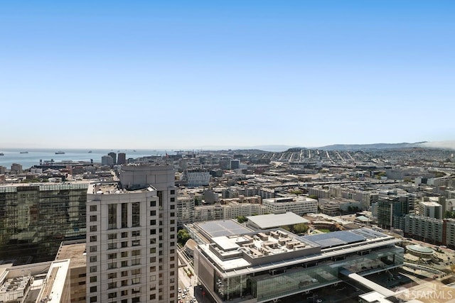 view of city with a water view