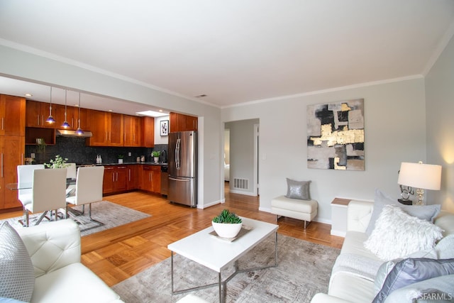 1579 46th Ave, San Francisco, CA 94122 - living room with ornamental molding and baseboards
