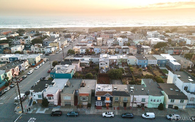 1579 46th Ave, San Francisco, CA 94122 - aerial view at dusk of view of water and beach and a residential view
