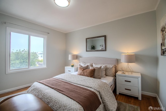 1579 46th Ave, San Francisco, CA 94122 - bedroom with wood finished floors and crown molding