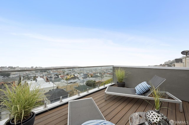 1983 15th Ave, San Francisco, CA 94116 - wooden deck featuring a residential view