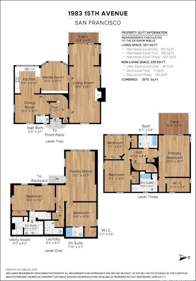 1983 15th Ave, San Francisco, CA 94116 - view of floor plan / room layout