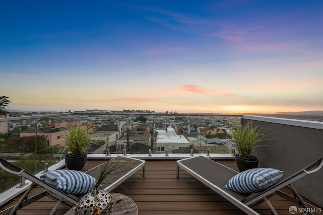 1983 15th Ave, San Francisco, CA 94116 - view of deck at dusk